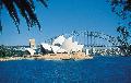 Sydney Opernhaus und Hafenbrücke