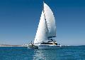 Segelkatamaran am Ningaloo Reef