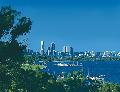 Blick auf die Skyline von Perth
