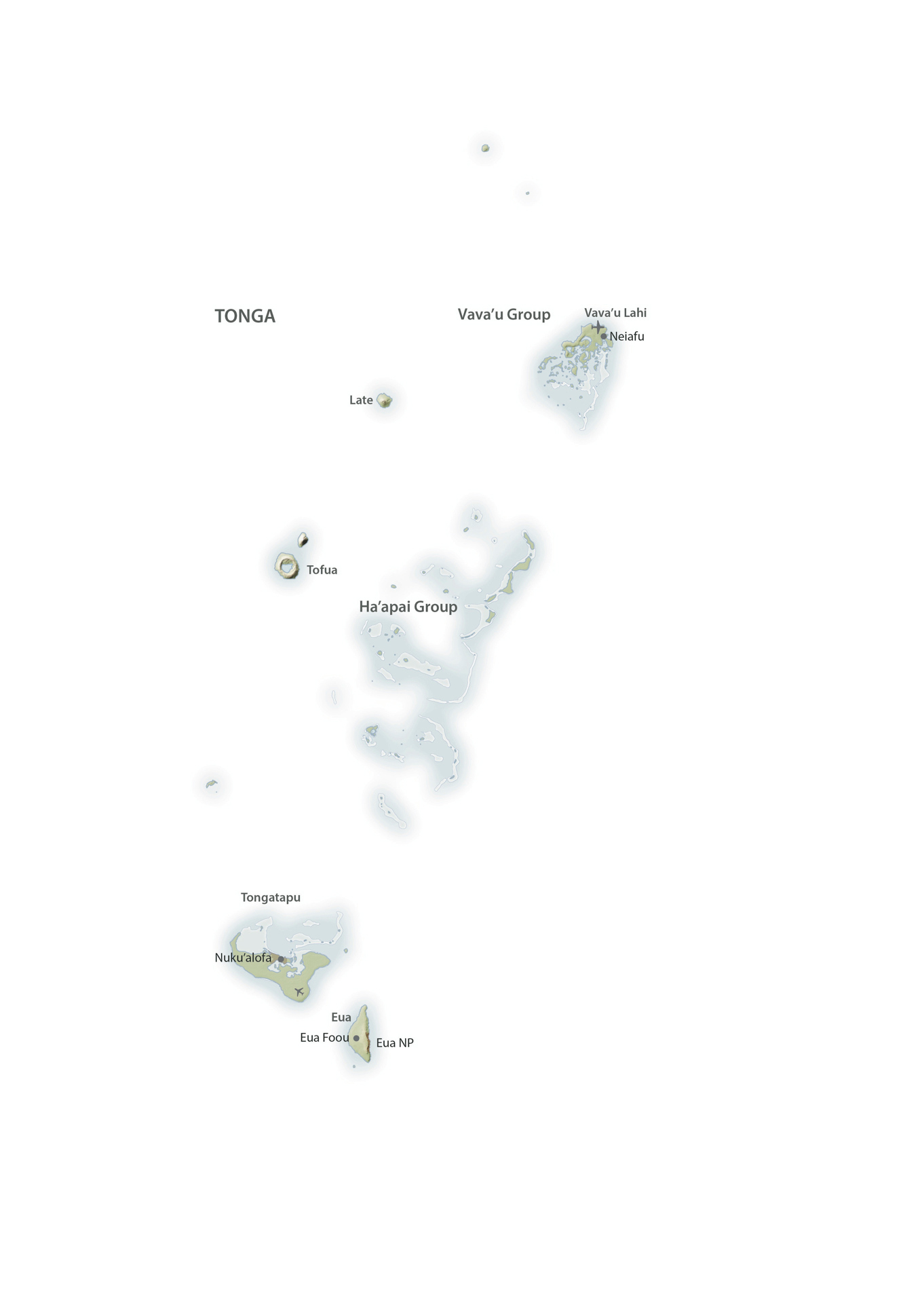 Tonga Landkarte